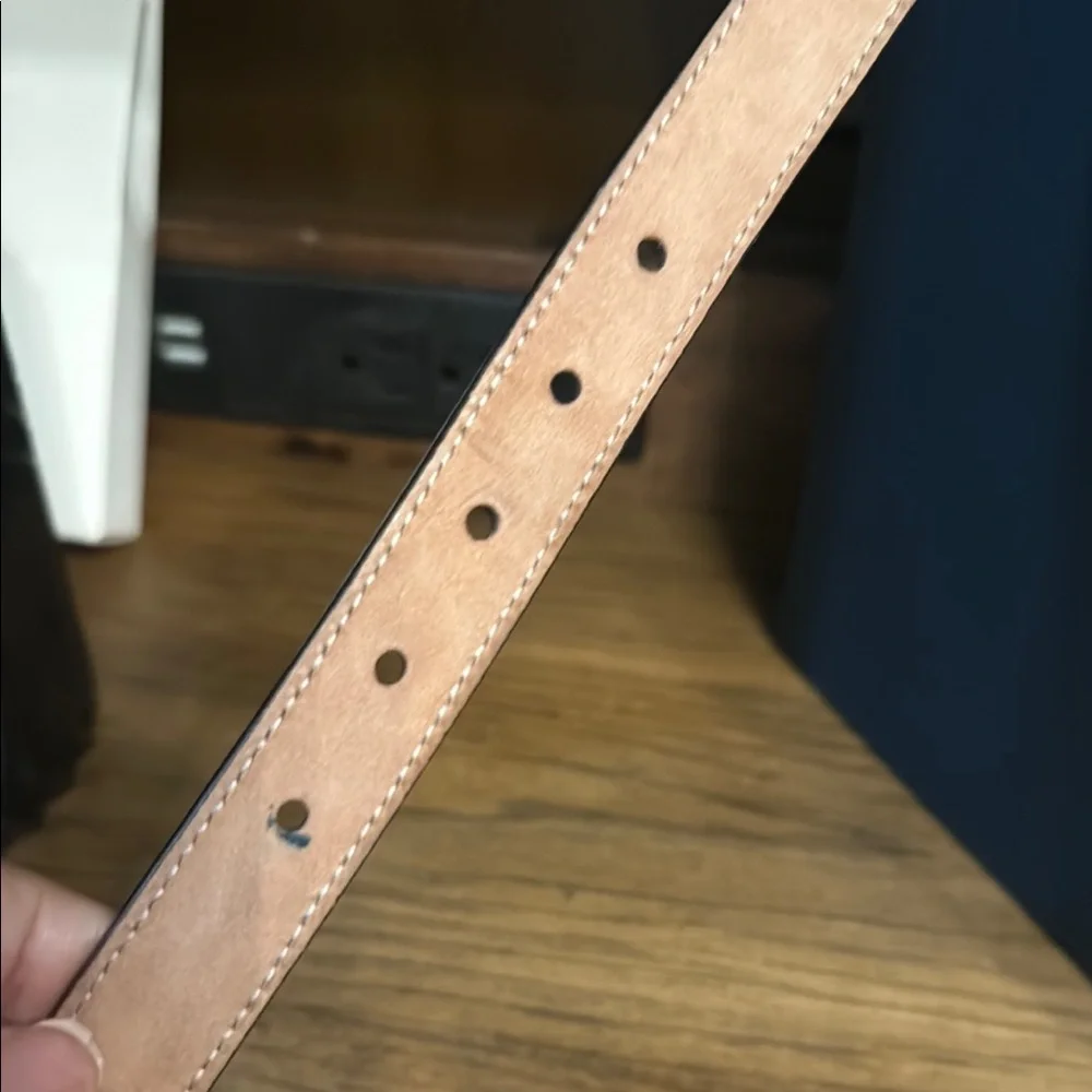 Gucci Beige and Brown Belt with Silver Buckle Kids Authentic!